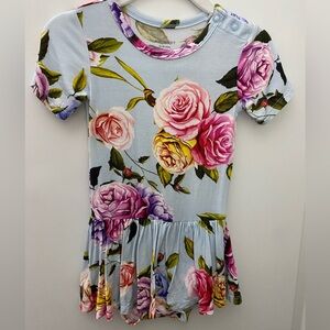 Posh Peanut Bamboo Floral Twirl - 12-18 Months